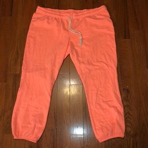 Neon orange sweatpants 1X